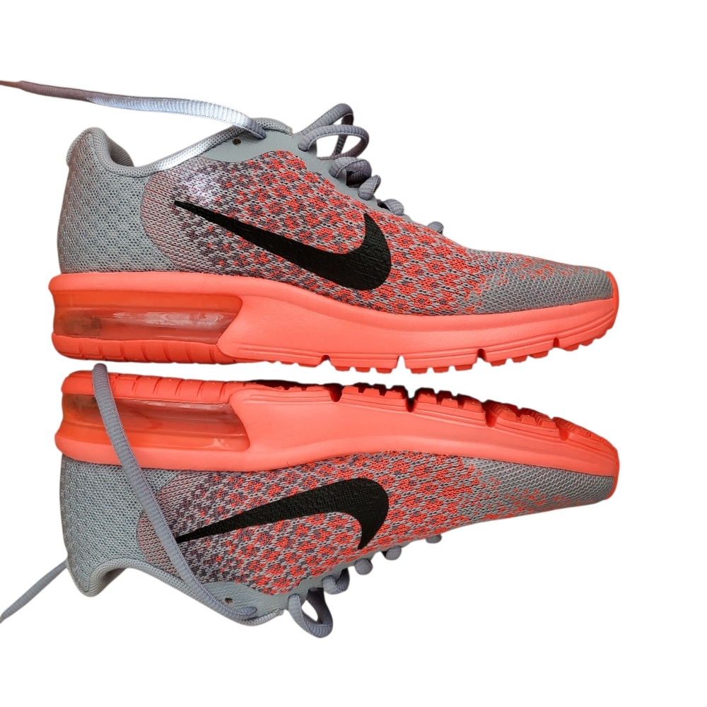 Nike Air Max Sequent 2 Sneaker GS 4.5Y Grey Athletic - Picture 2 of 6